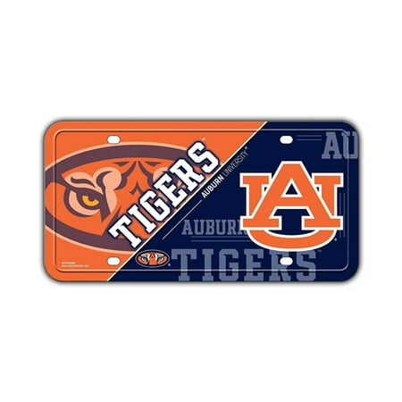 - Metal Vanity License Plate Tag Cover - Auburn University Tigers - 12