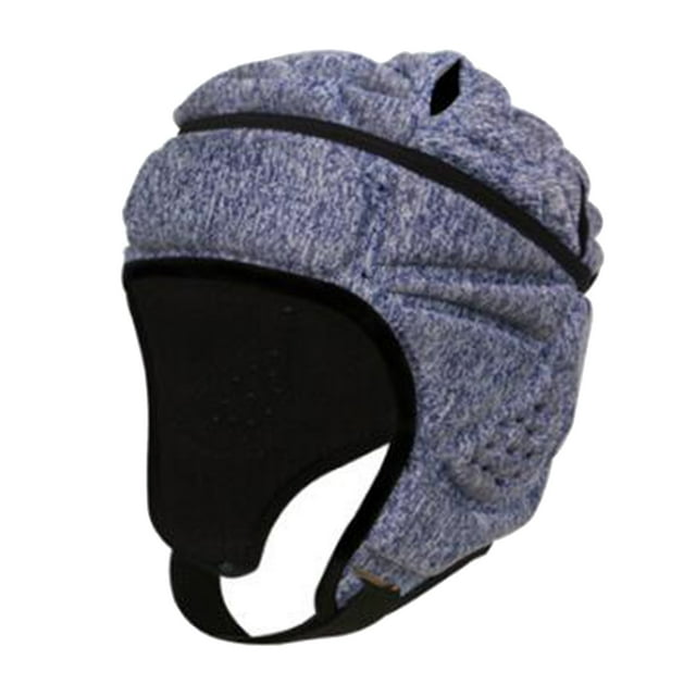 Dalazy EVA Gardien de But Rugby Soccer Soccer Rugby Chapeau Protecteur de Tête Garde Coloré Bleu Blanc Bleu