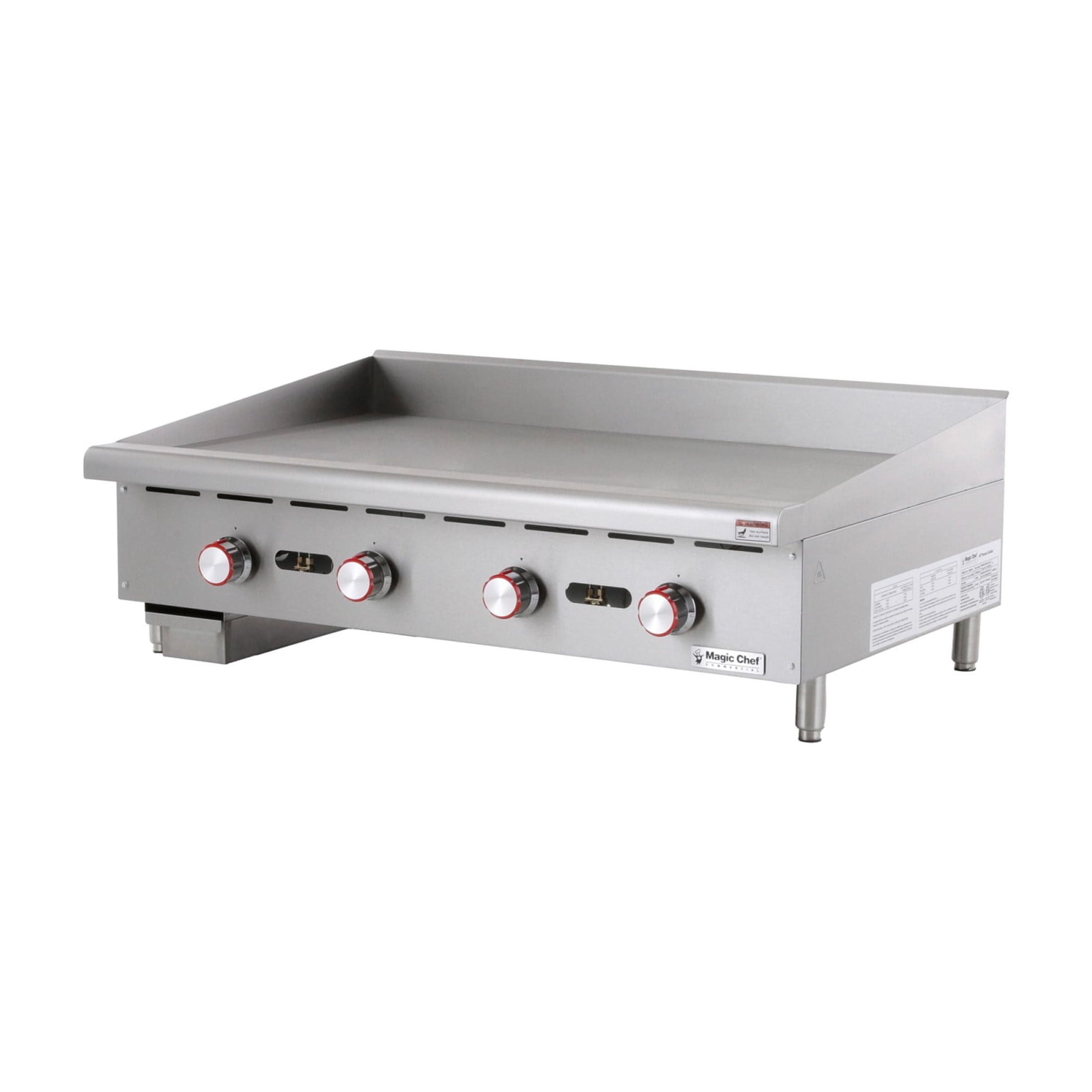 Magic Chef Commercial 48 in. Commercial Thermostatic Countertop Griddle in Stainless Steel