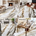 thumbnail image 5 of Marble Grey White Area Rug 6x9 FT, Non Slip Living Room Throw Carpet, Abstract Cracked Crystal Gold Lines Washable Soft Large Floor Carpet Non-Shedding Rug for Bedroom Dining Room Play Room, 5 of 9