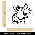 thumbnail image 2 of Barking Spotted Dog Corgi Self-Inking Rubber Stamp Ink Stamper - Red Ink - Mini 1/2 Inch, 2 of 7