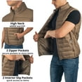 thumbnail image 6 of Alpine Swiss Clark Mens Puffer Vest Down Alternative Water Resistant Packable Outerwear Zip Up Pockets Warm Versatile Layer, 6 of 8
