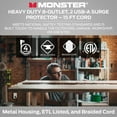 Monster Power Strip Surge Protector with USB Ports, Heavy Duty