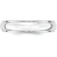 thumbnail image 2 of Solid 14k White Gold 5.2mm Half Round with Edge Wedding Band Size 12 - Ring Size 12.0, 2 of 6