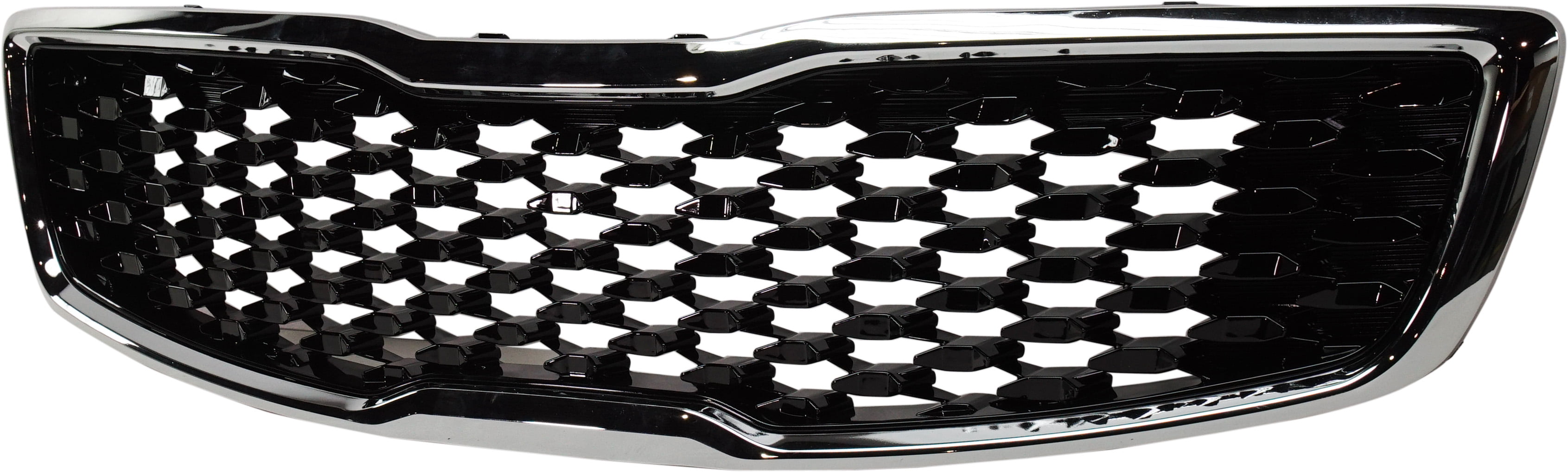 Grille Assembly Compatible With 2017-2018 Kia Forte Black Shell and Insert