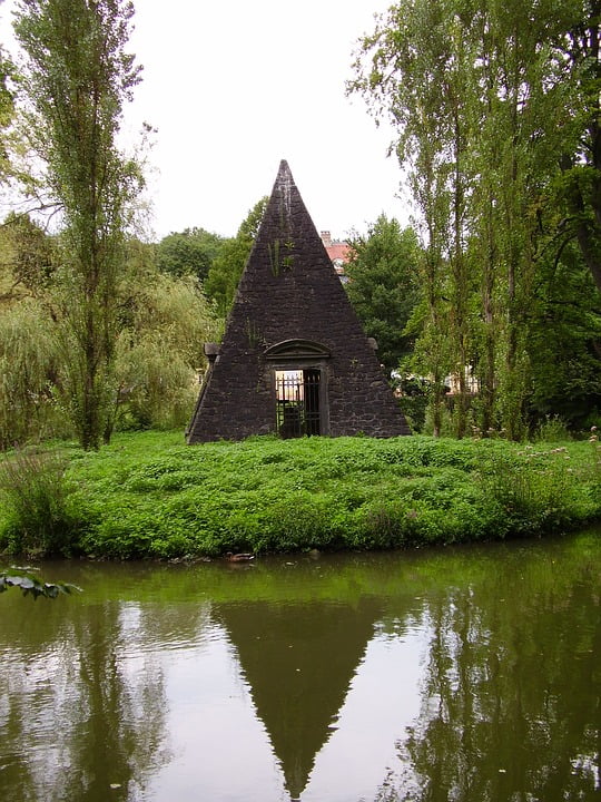 Masonic Pyramid Hanau Germany-12 Inch By 18 Inch Laminated ...
