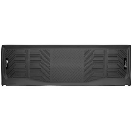 F550 Super Duty Crew Cab BIZON Laser Measured Floor Liners (fits) 2011-2016 Ford Super Duty F250 F350 F450 F550 Crew Cab 2nd Row 1 Piece Black Molded Floor Mats Made in the USA ()