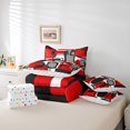 thumbnail image 4 of Erosebridal Geometric Sqare Bedding Sets Twin Size,Abstract Artwork Comforter Sets with Sheets,Rectangle Decor,Reversible,Lightweight,7-Piece, 4 of 5