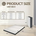 thumbnail image 6 of CL.HPAHKL Foldable Mattress, 3 inch Twin Memory Foam Mattress Topper with Washable Cover, Tri Folding Mattress Portable for Camping, Guest, 75''x38''x3'', 6 of 7