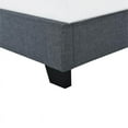 thumbnail image 4 of HomeFare Simple Touffeté Lit d'Aile en Tissu Gris Charbon, 4 of 9