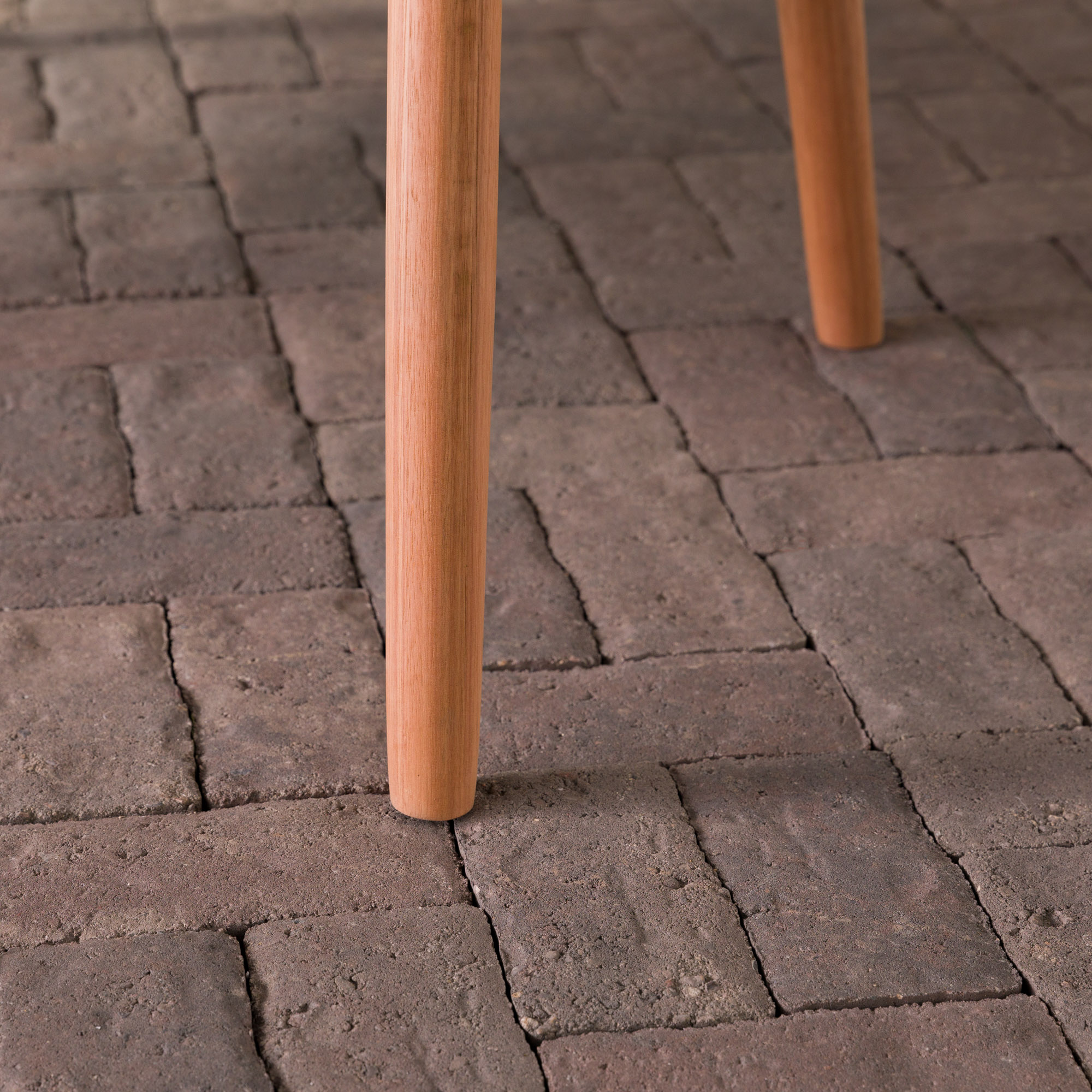 Walker Edison Modern Solid Eucalyptus Outdoor Coffee Table, Natural