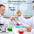 thumbnail image 3 of MLINS 1 Pc Flat Bottom Glass Evaporating Dish Container with Spout for Lab Use, 3 of 7