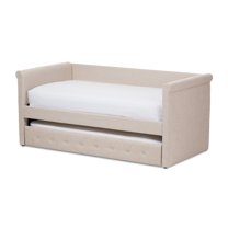 Baxton Studio Alena Contemporary Twin Daybed with Trundle, Multiple Colors