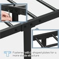 thumbnail image 3 of Topeakmart Minimalist Metal Bed Frame with Headboard and Storage, King, Black, 3 of 6