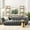Gray, variant on Modway Entertain Vertical Channel Tufted Performance Velvet Sofa in Gray