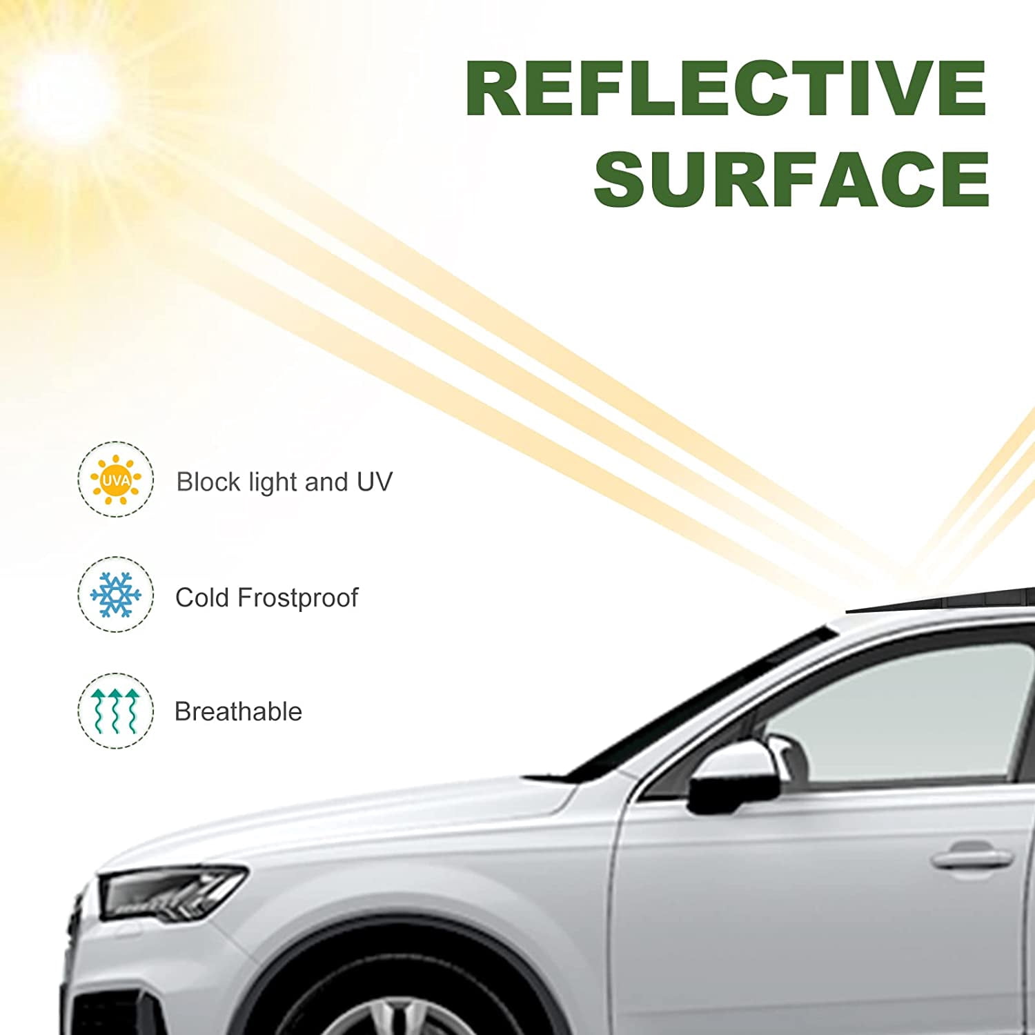 YIUIY Car Sunroof Wind Deflector, Universal Car Sunroof Cover, Vent Insulator with Insulation Waterproof Surface, Moonroof Visor, with Waterproof Double Side Tape 28.5×19.5×1.5 Inch