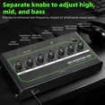 thumbnail image 4 of Digital To Analog Converter Headphone Amplifier, PC Headphone Amp Coaxial Optical TYPE C 3.5mm Interface Low Noise  for Mobile Phone Computer US Plug,EU Plug, 4 of 7