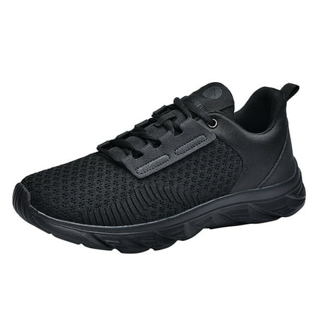 

SEMIMAY Mens Shoes Mesh Breathable Lace Up Solid Color Casual Fashion Simple Shoes Running Shoes