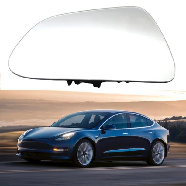 Espejo lateral izquierdo/derecho con licencia trasera para Tesla modelo 3 2016 en adelante Izquierda Yotijar Espejo de derecha