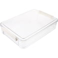 thumbnail image 2 of File Box A4 Document Storage Box Clear File Container Photos Storage Box Certificate Storage Case, 2 of 8