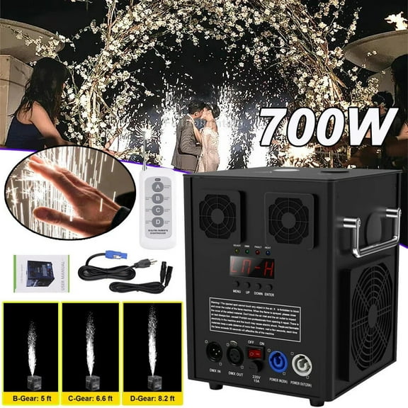 Cold Spark Machine 700W DMX Firework Machine DJ Stage Effect Wedding DJ Party Show