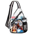 thumbnail image 1 of Bolso bandolera HULISEN, de PVC transparente, aprobado para estadios, 1 of 8