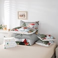 thumbnail image 5 of Manfei Kawaii Snowman Twin Bedding Sets 7-Piece for Kids, Red Winter Robin Birds Bedding Comforter Set, Merry Christmas Reversible Sheet Sets, Luxury Bedroom Decor, 5 of 7