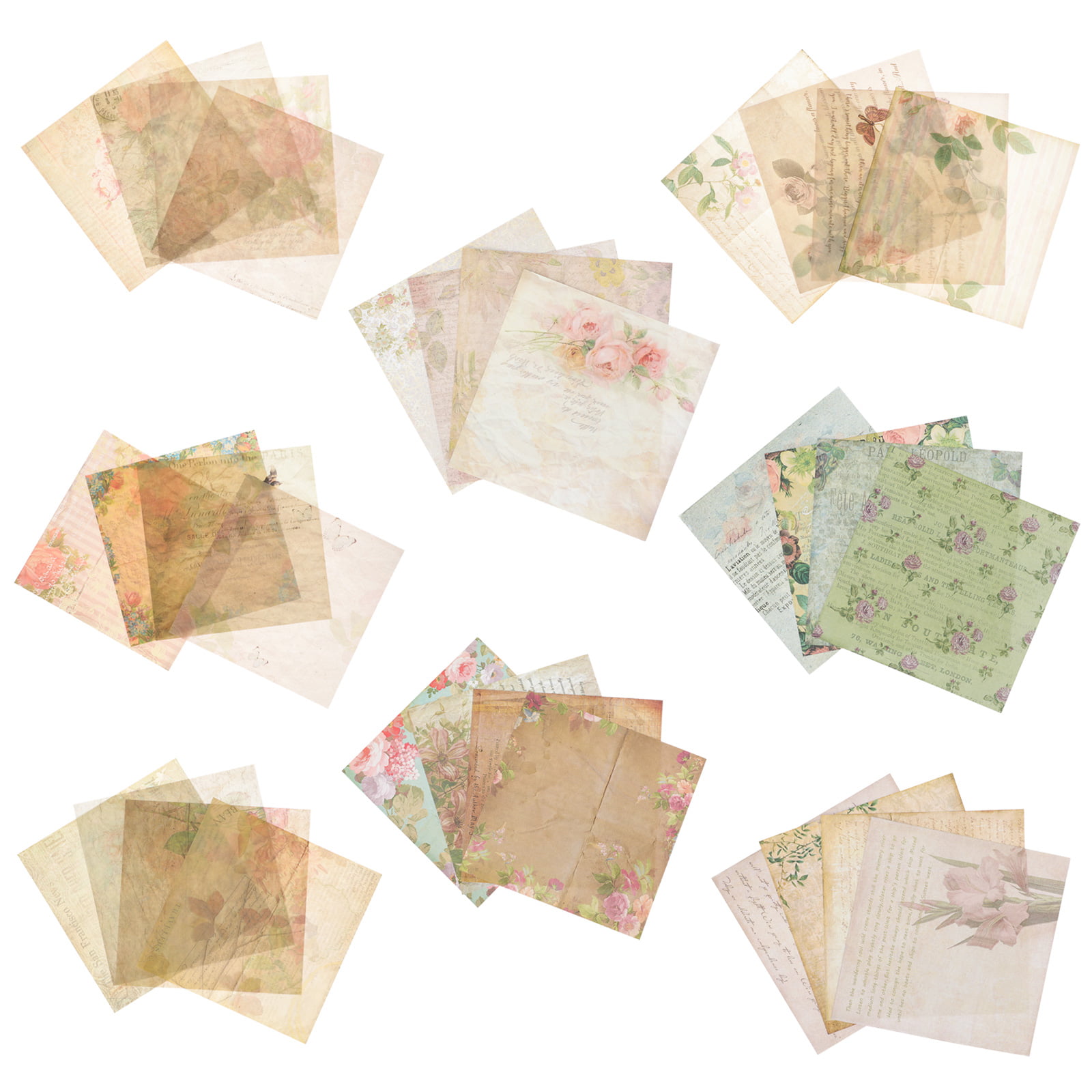 NUOLUX Sticker Paper Scrapbook Supplies Stickers Diy Album Washi Stamp  Scrapbooking Stamping Hand Account Flowerbook