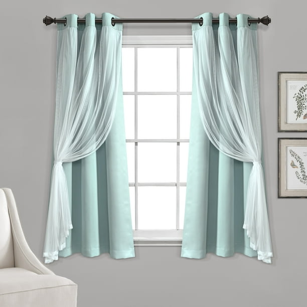 Lush Decor Lush DÃ©cor Grommet Sheer Panels with Insulated