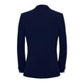 thumbnail image 2 of Vedolay Fall Tops for Men Oversized Casual Long Sleeve Single Button Office Business Jackets Blazer,Blue XXL, 2 of 4