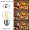 thumbnail image 3 of Aden-Ventage Edison Bulb G45-4W LED Filament Light, Base Globe E26, Blanc Chaud 2700K, Dimmable (4W), 3 of 4