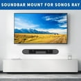 thumbnail image 2 of Aiweiwa Soundbar Mount for Sonos Ray Wall Mount Bracket Easy to Install for Sonos Ray Mount Under TV - Heavy Duty Floating Sound Bar Mounts for Sonos Ray Soundbar Wall Mount, Black, 2 of 6