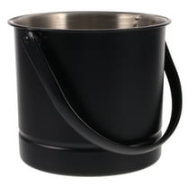 FESTFENDS 1Pack Small Ice Bucket for Chilling Beer and Beverages Portable and 14.0x14.0x12.5in Black