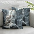 thumbnail image 3 of Orinice Owl Snow Forest Graphic Decorative Throw Pillow Cover for Home Couch Living Room Bed Sofa Winter Zipper Closure 1PC 12x12in, 3 of 5