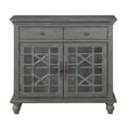 thumbnail image 3 of Pemberly Row Modern Texture Grey Two Drawer Two Door Cupboard, 3 of 6