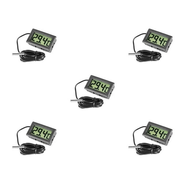 Maoww Probe Fridge Thermometer Home Thermometers For Aquarium Refrigerator Bar Fish Tank Refrigerator Temperature Gauge 5Set