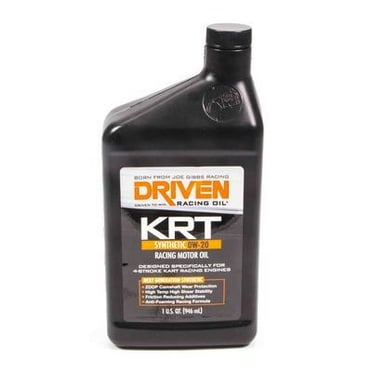 Driven Racing Oil 3406, Krt 0W20 Karting Oil 4 Stroke 1 Qt Bottle Performan