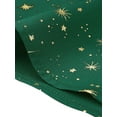 thumbnail image 6 of INSPIRE CHIC Women's Printed Square Neck Short Sleeve A-Line Prom Dress S Dark Green-Stars, 6 of 8