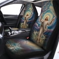 thumbnail image 2 of Christian Faith Car Seat Covers – Jesus Walking on Water Art Auto Seat Protector Set, Religious Spiritual Car Interior Decor, 2 of 7