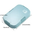 thumbnail image 2 of Lunch Box for Women Bento Box Teens Divided Lunch Containers for Adults Teens College Dorm Lunch Box Microwave Bento Box Lunch Box Food Containers for College,Dorm,Office & Travel, 2 of 6