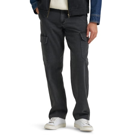 Wrangler® Men's Denim Relaxed Fit Utility Streetwear Cargo Jeans