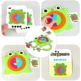 thumbnail image 4 of segolike Cartoon Frog Shapes Match Block Puzzle Kids Crafts Challenges Training Montessori Brain Teasers Toy Board Game, 4 of 9
