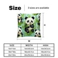 thumbnail image 5 of Panda Elegant Velvet Throw Pillows with Unique Patterns for Chair Pillow Covers & Throw Pillow - Set of 2, Available in 16x16, 18x18, & 20x20 inches for, 5 of 6