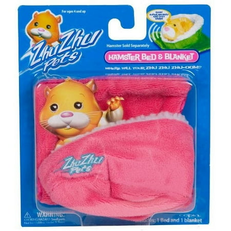 Zhu Zhu Pets Hamster Blanket and Bed - Pink