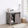 thumbnail image 5 of Vinnova Cortes 36" White Composite Stone Top Singe Vanity in Gray without Mirror, 5 of 13