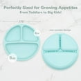 thumbnail image 4 of Baby Plates and Bowls with Spoon Sets for Toddlers - 100% Silicone Dinnerware, Divided Design for Picky Eaters, Microwave & Dishwasher Friendly, Weaning Supplies & Feeding Essentials, 4 of 8