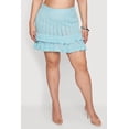 thumbnail image 3 of Women's Plus Size Crochet Ruffle Trim Mini Skirt, 3 of 4