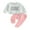 Gray Pink, variant on Toddler Baby Girls Clothes Sets 6M 12M 18M 24M 3Y Daddys Girl Letter Print Long Sleeve Pullover Sweatshirts Jogger Pants Infant Autumn Outfits