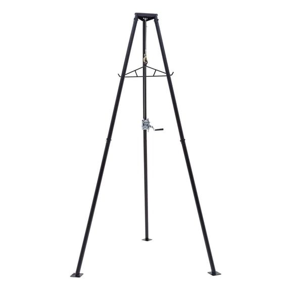 Kill Shot 9' Steel Tripod Game Hoist with Gambrel and 500 Pound Capacity, Black