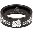 thumbnail image 5 of Plumeria Tungsten Carbide Ring, 5 of 9
